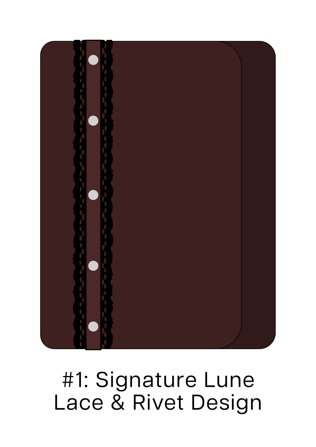 Add On: Signature Lune, Lace & Rivets Design