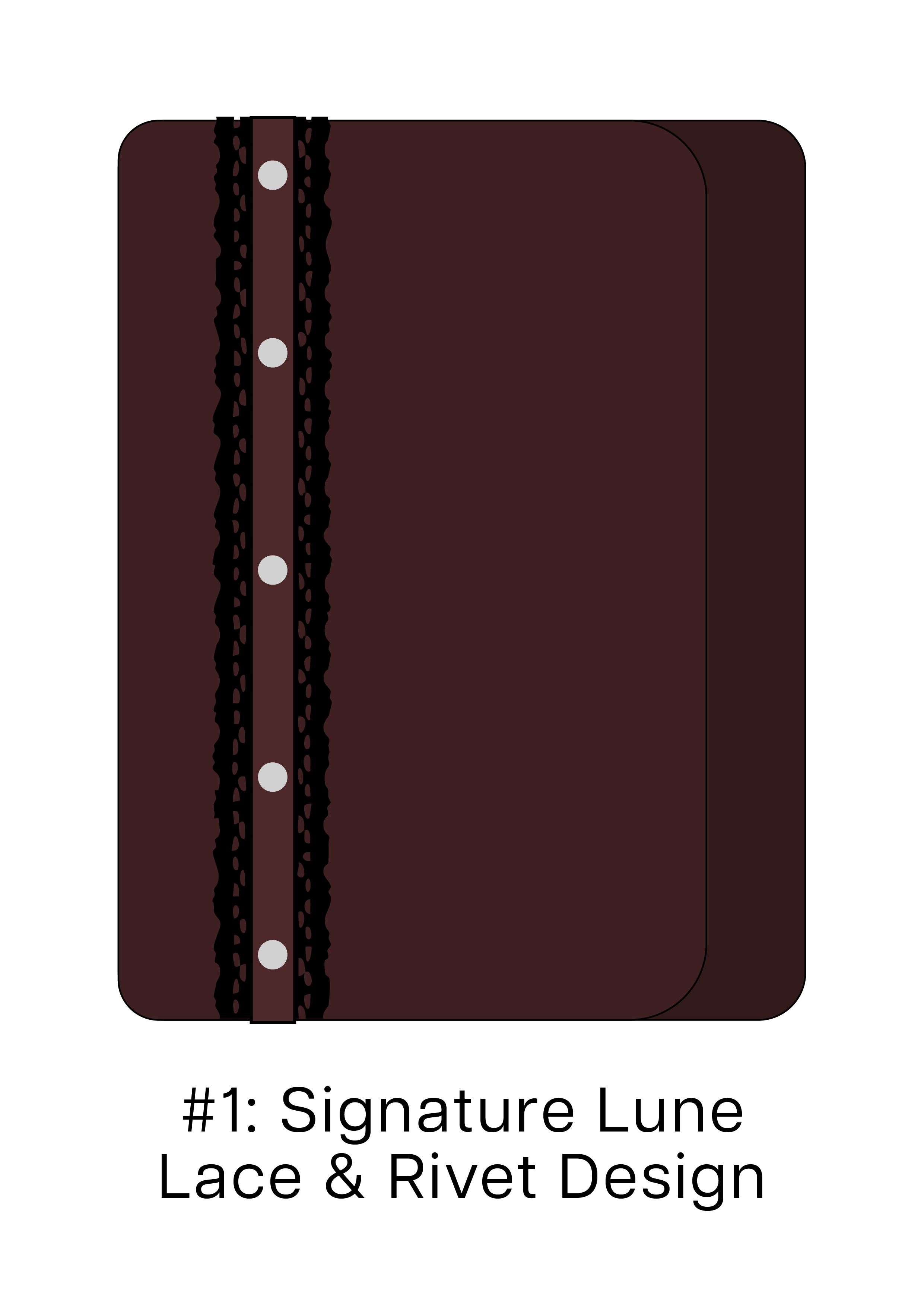Add On: Signature Lune, Lace & Rivets Design
