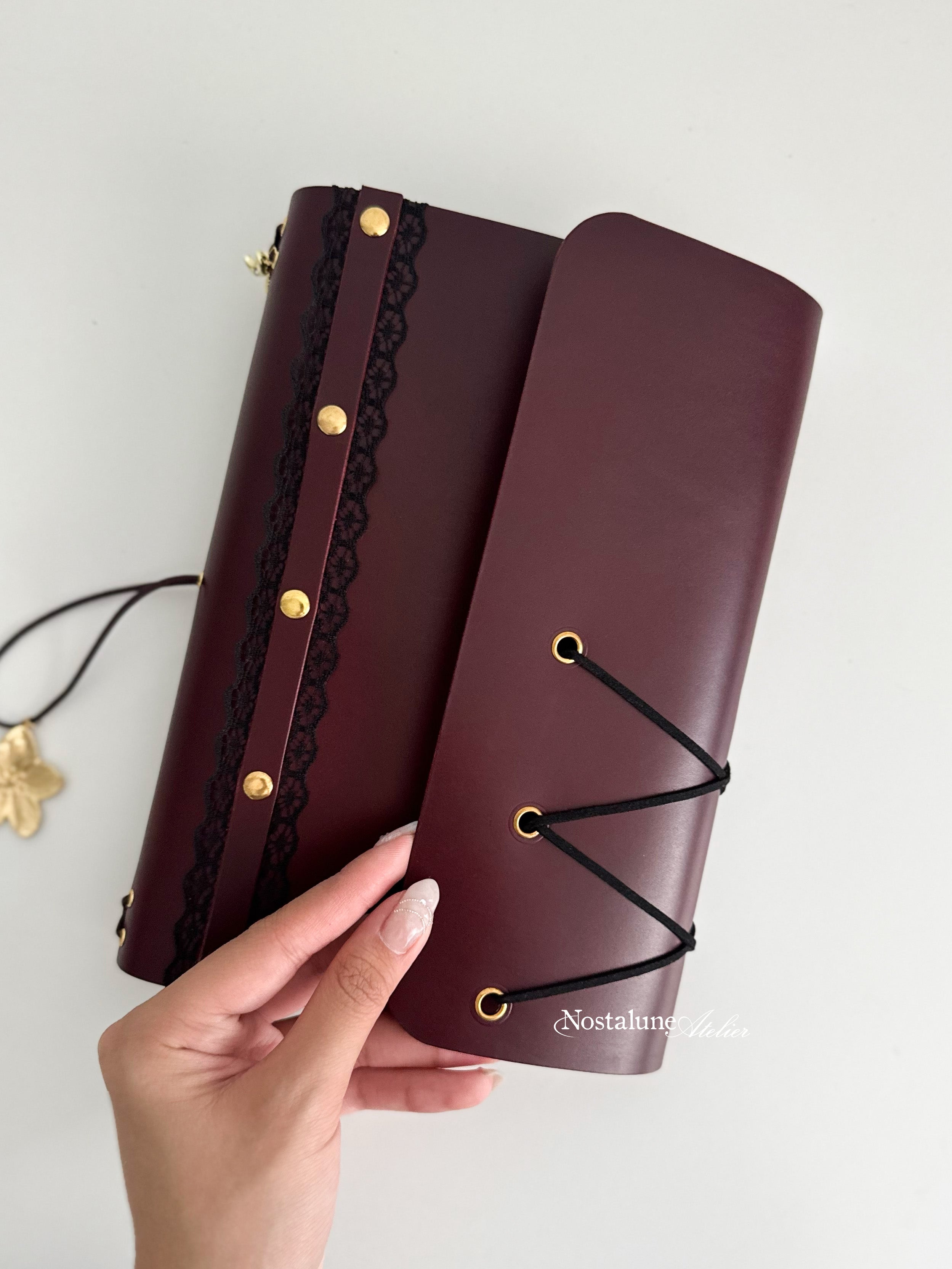 A5 SIZE - Bordeaux (with Pockets)
