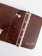 A6 - Amber (MINOR FLAW - Silver Eyelets)