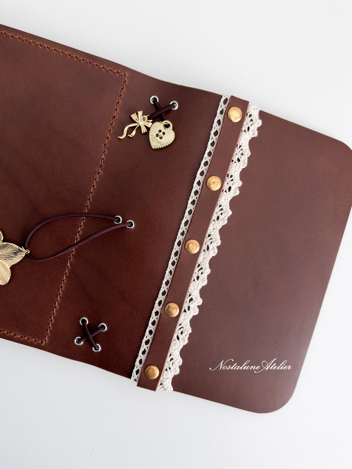 A6 - Amber (MINOR FLAW - Silver Eyelets)